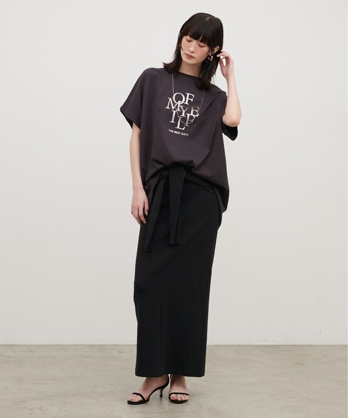 LARUTA（ラルータ）の「【LARUTA】［Web限定］カットリブ巻きスカート（スカート・レディース・ライトグレー/ブラック/オフホワイト・FREE）」の11枚目の写真