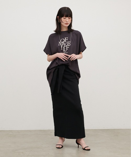 LARUTA（ラルータ）の「【LARUTA】［Web限定］カットリブ巻きスカート（スカート・レディース・ライトグレー/ブラック/オフホワイト・FREE）」の12枚目の写真