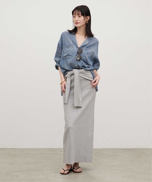 LARUTA（ラルータ）の「【LARUTA】［Web限定］カットリブ巻きスカート（スカート・レディース・ライトグレー/ブラック/オフホワイト・FREE）」の17枚目の写真