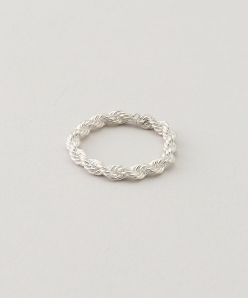 IENA LA BOUCLE(イエナラブークル)の「OCUCCI オクチ rope リング OJRG2609-SS(リング・レディース・シルバー・LARGE/SMALL)」の1枚目の写真