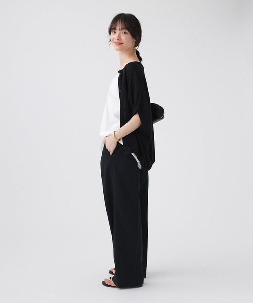 BABYLONE(バビロン)の「スラブオックスパンツ(スラックス・レディース・アイボリー/ブラック/イエロー・36inch/38inch)」の14枚目の写真