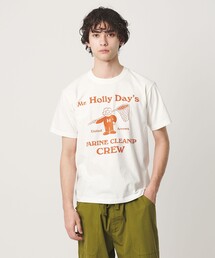UNITED ARROWS | 【別注】＜HOLIDAY BOILEAU＞ クリーンアップ プリント Tシャツ(Tシャツ/カットソー)