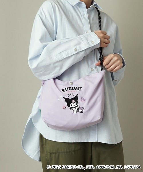 unify(ユニファイ)の「【unify × Sanrio characters(サンリオキャラクターズ) 】軽撥水 ショルダーバッグ ハンドバッグ SUPK-02(ショルダーバッグ・レディース・サックスブルー/ブラック/ラベンダー/ネイビー/ミント/ライトグレー・ONE SIZE)」の1枚目の写真