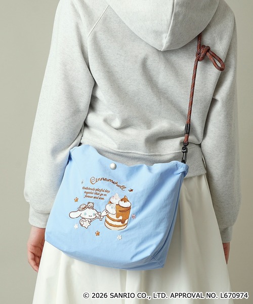 unify(ユニファイ)の「【unify × Sanrio characters(サンリオキャラクターズ) 】軽撥水 ショルダーバッグ ハンドバッグ SUPK-02(ショルダーバッグ・レディース・サックスブルー/ブラック/ラベンダー/ネイビー/ミント/ライトグレー・ONE SIZE)」の6枚目の写真