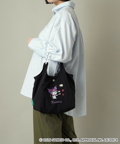 unify(ユニファイ)の「【unify × Sanrio characters(サンリオキャラクターズ) 】軽撥水 ショルダーバッグ ハンドバッグ SUPK-02(ショルダーバッグ・レディース・サックスブルー/ブラック/ラベンダー/ネイビー/ミント/ライトグレー・ONE SIZE)」の2枚目の写真