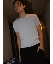 GOZER（ゴーザー）の「LIGHT RIB SLIM T-SHIRT_LIGHT GREY（Tシャツ/カットソー）」