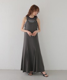 CLEIO | 【CLEIO】リブテレコサロペットワンピース RIB TELECO SALOPETTE ONE-PIECE(ワンピース)