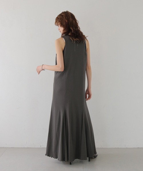 CLEIO（クレイオ）の「【CLEIO】リブテレコサロペットワンピース RIB TELECO SALOPETTE ONE-PIECE（ワンピース・レディース・ホワイト/チャコールグレー・SMALL/MEDIUM）」の16枚目の写真