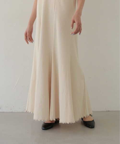 CLEIO（クレイオ）の「【CLEIO】リブテレコサロペットワンピース RIB TELECO SALOPETTE ONE-PIECE（ワンピース・レディース・ホワイト/チャコールグレー・SMALL/MEDIUM）」の10枚目の写真