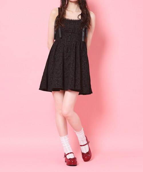 cs T&P（シーエスティーアンドピー）の「小リボンダブルパンプス（パンプス・レディース・レッド系3/パープル系2/アイボリー系1/ブラック系1・S/M/L/LL）」の13枚目の写真