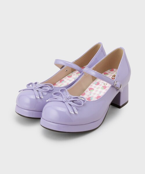 cs T&P（シーエスティーアンドピー）の「小リボンダブルパンプス（パンプス・レディース・レッド系3/パープル系2/アイボリー系1/ブラック系1・S/M/L/LL）」の19枚目の写真