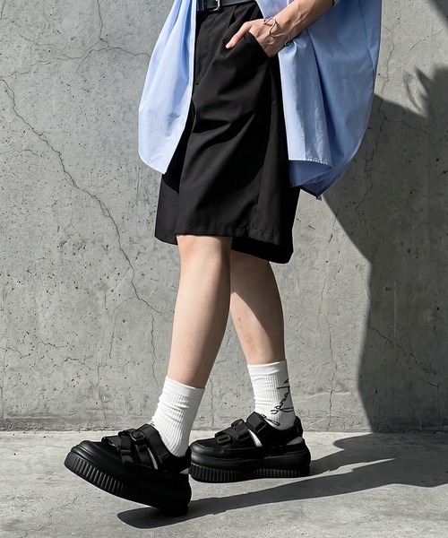 antiqua(アンティカ)の「厚底 スポーツサンダル(サンダル・レディース・ブラック・24inch/23inch/25inch)」の5枚目の写真
