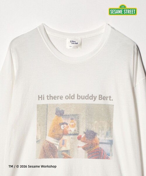 St.Johns 3rd club（セントジョンズサードクラブ）の「＜ST.JOHNS 3RD CLUB＞セサミストリート ロングスリーブ Tシャツ 1＜ Select by EMMEL REFINES ＞（Tシャツ/カットソー・レディース・ホワイト・0）」の3枚目の写真