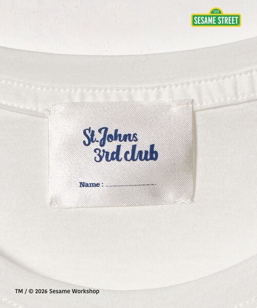 St.Johns 3rd club（セントジョンズサードクラブ）の「＜ST.JOHNS 3RD CLUB＞セサミストリート ロングスリーブ Tシャツ 1＜ Select by EMMEL REFINES ＞（Tシャツ/カットソー・レディース・ホワイト・0）」の8枚目の写真