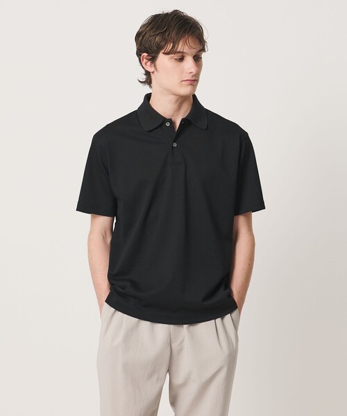 UNITED ARROWS（ユナイテッドアローズ）の「タック ジャージ ポロシャツ（ポロシャツ・メンズ・ダークグレー/コバルトブルー/ブラック・L/M/S/XL）」の6枚目の写真