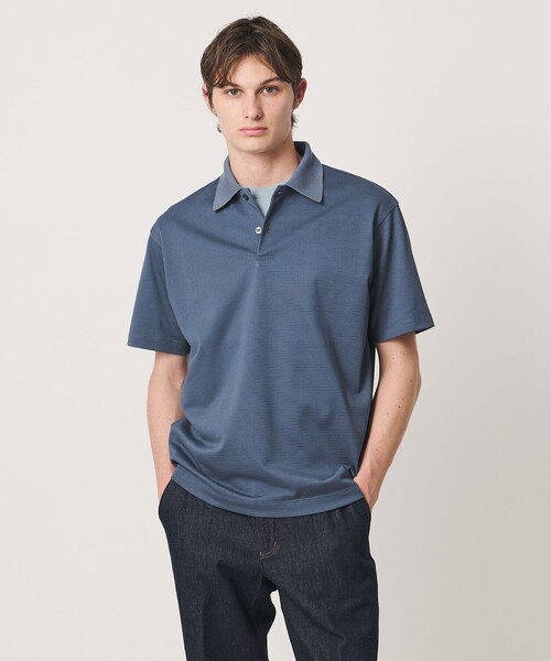 UNITED ARROWS（ユナイテッドアローズ）の「タック ジャージ ポロシャツ（ポロシャツ・メンズ・ダークグレー/コバルトブルー/ブラック・L/M/S/XL）」の9枚目の写真