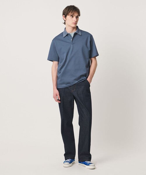 UNITED ARROWS（ユナイテッドアローズ）の「タック ジャージ ポロシャツ（ポロシャツ・メンズ・ダークグレー/コバルトブルー/ブラック・L/M/S/XL）」の10枚目の写真