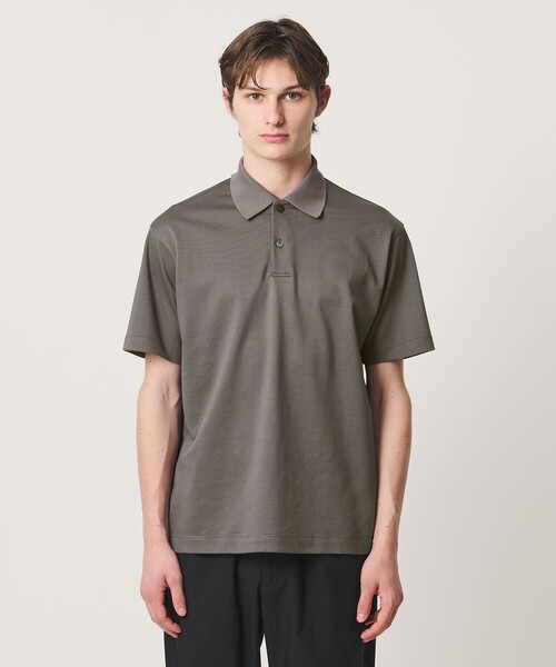 UNITED ARROWS（ユナイテッドアローズ）の「タック ジャージ ポロシャツ（ポロシャツ・メンズ・ダークグレー/コバルトブルー/ブラック・L/M/S/XL）」の11枚目の写真