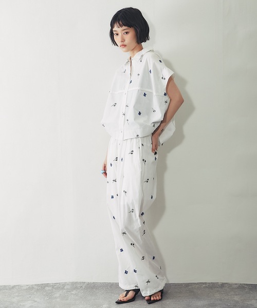 ANOTHER S(アナザーエス)の「セットアップ対応コクーンライン刺繍ブラウス(シャツ/ブラウス・レディース・ブラック/オフホワイト・FREE)」の16枚目の写真