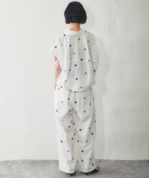ANOTHER S(アナザーエス)の「セットアップ対応コクーンライン刺繍ブラウス(シャツ/ブラウス・レディース・ブラック/オフホワイト・FREE)」の18枚目の写真