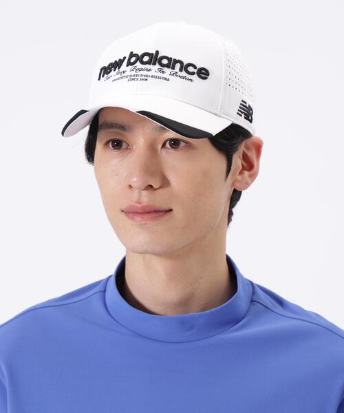 New Balance Golf（ニューバランスゴルフ）の「【new balance golf】6パネルキャップ (MENS)（キャップ・レディース・ブルー系その他/ブラック/ホワイト・FREE）」の2枚目の写真