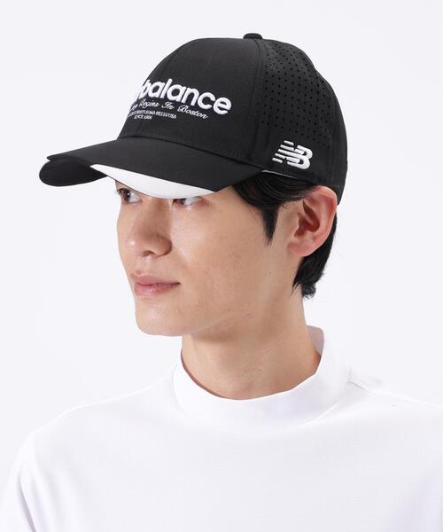 New Balance Golf（ニューバランスゴルフ）の「【new balance golf】6パネルキャップ (MENS)（キャップ・レディース・ブルー系その他/ブラック/ホワイト・FREE）」の3枚目の写真