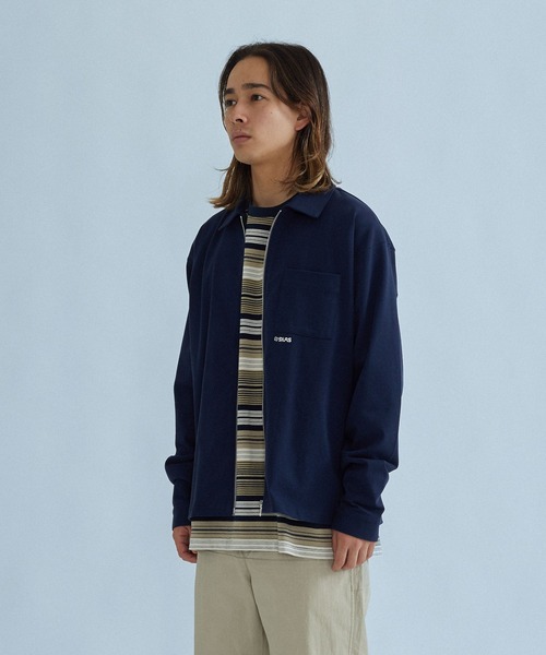 SILAS(サイラス)の「【ARCHIVE】WINTER BLUE SHIRT(スウェット・メンズ・アッシュ/オリーブ/ネイビー・M/L/XL)」の3枚目の写真