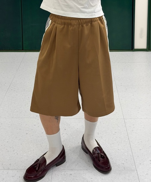 SELAN（セラン）の「【ユニセックス】トラックラインハーフパンツ（その他パンツ・メンズ・ブラウン/ネイビー・MEDIUM/LARGE）」の5枚目の写真