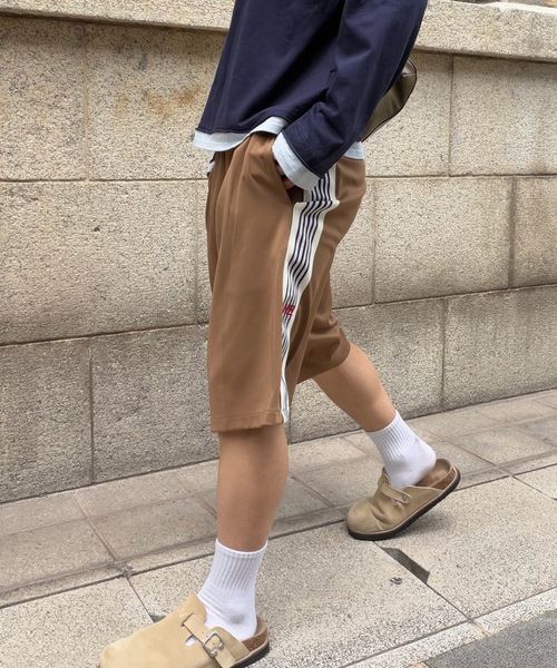 SELAN（セラン）の「【ユニセックス】トラックラインハーフパンツ（その他パンツ・メンズ・ブラウン/ネイビー・MEDIUM/LARGE）」の10枚目の写真