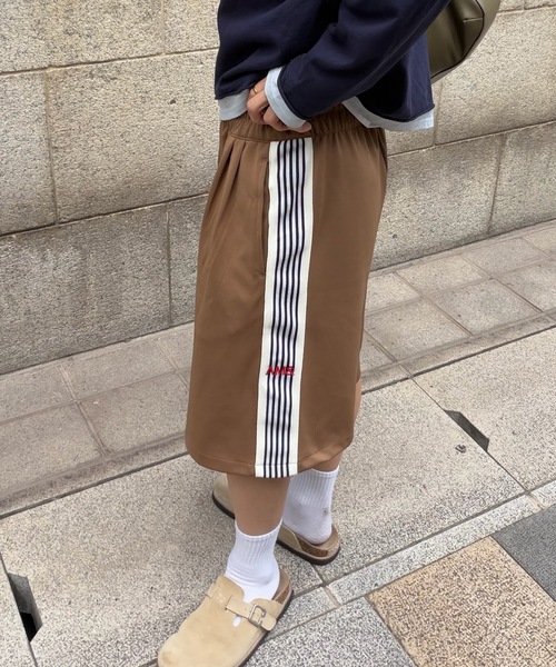 SELAN（セラン）の「【ユニセックス】トラックラインハーフパンツ（その他パンツ・メンズ・ブラウン/ネイビー・MEDIUM/LARGE）」の13枚目の写真