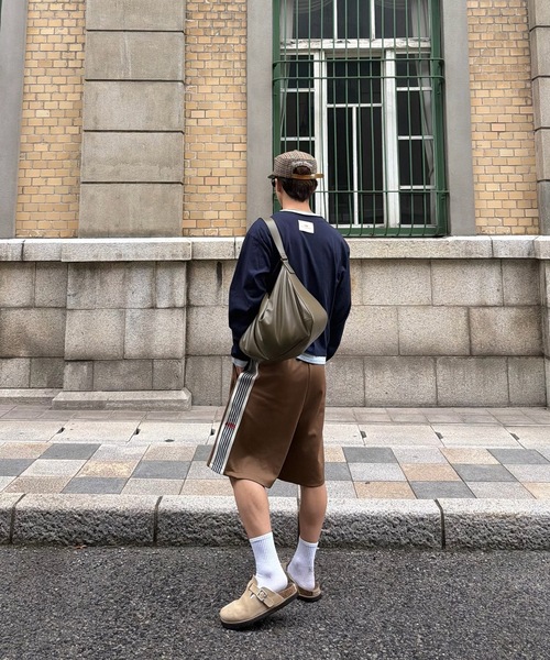 SELAN（セラン）の「【ユニセックス】トラックラインハーフパンツ（その他パンツ・メンズ・ブラウン/ネイビー・MEDIUM/LARGE）」の18枚目の写真