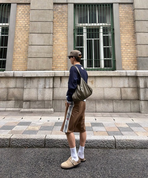 SELAN（セラン）の「【ユニセックス】トラックラインハーフパンツ（その他パンツ・メンズ・ブラウン/ネイビー・MEDIUM/LARGE）」の19枚目の写真