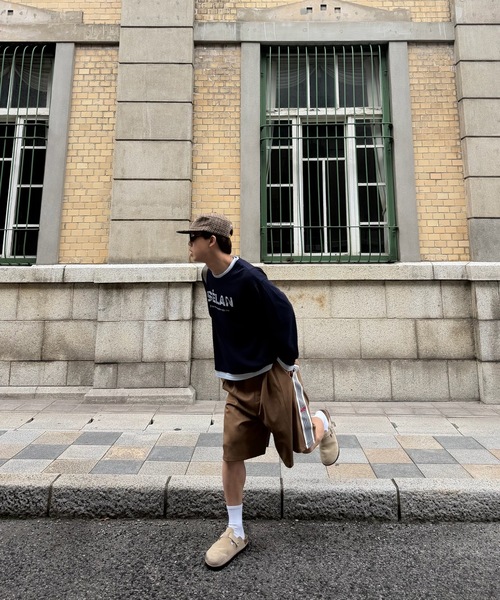 SELAN（セラン）の「【ユニセックス】トラックラインハーフパンツ（その他パンツ・メンズ・ブラウン/ネイビー・MEDIUM/LARGE）」の20枚目の写真