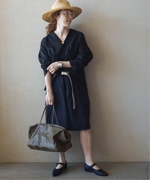 JOURNAL STANDARD LUXE（ジャーナルスタンダード　ラックス）の「ソフトリネン セーラーシャツ（シャツ/ブラウス・レディース・ネイビー/ホワイト/ブラック・FREE）」の14枚目の写真