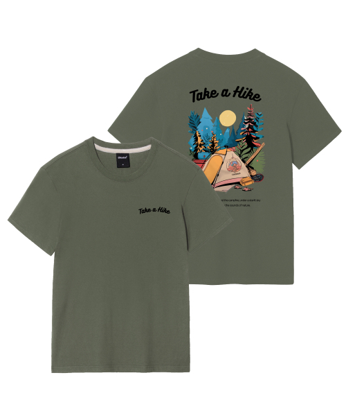 OKSTAR(オクスター)の「ムーンライトハイキング半袖(Tシャツ/カットソー・レディース・ネイビー/ダークグリーン/グレー/カーキ/ブラック/ダークグレー/ライトベージュ/ライトグレー/ダークブルー/ホワイト/クリーム・SMALL/MEDIUM/LARGE/X-LARGE/2XL/3XL/4XL)」の13枚目の写真