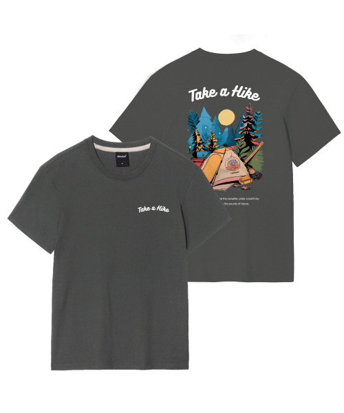 OKSTAR(オクスター)の「ムーンライトハイキング半袖(Tシャツ/カットソー・レディース・ネイビー/ダークグリーン/グレー/カーキ/ブラック/ダークグレー/ライトベージュ/ライトグレー/ダークブルー/ホワイト/クリーム・SMALL/MEDIUM/LARGE/X-LARGE/2XL/3XL/4XL)」の12枚目の写真