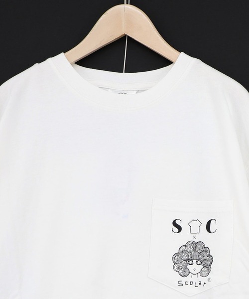 ScoLar(スカラー)の「ScoLar(スカラー) キラキラ柄 バックプリントTシャツ(Tシャツ/カットソー・レディース・オフホワイト/チャコールグレー・MEDIUM)」の13枚目の写真