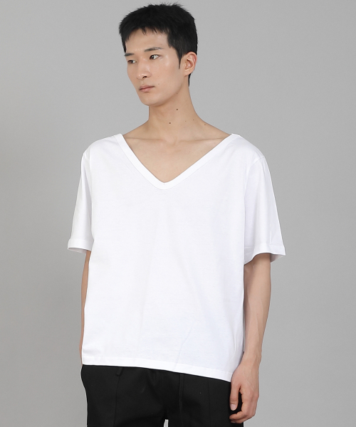 SAINTCREW(セントクルー)の「無地BIG Vネック半袖TシャツBIGV-883ホワイト(Tシャツ/カットソー・メンズ・その他・LARGE/MEDIUM/X-LARGE/XX-LARGE/XXX-LARGE/XXXX-LARGE)」の17枚目の写真