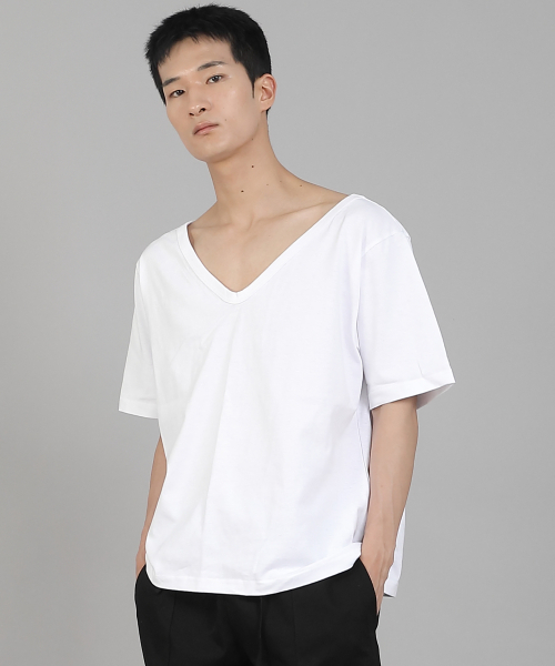 SAINTCREW(セントクルー)の「無地BIG Vネック半袖TシャツBIGV-883ホワイト(Tシャツ/カットソー・メンズ・その他・LARGE/MEDIUM/X-LARGE/XX-LARGE/XXX-LARGE/XXXX-LARGE)」の15枚目の写真