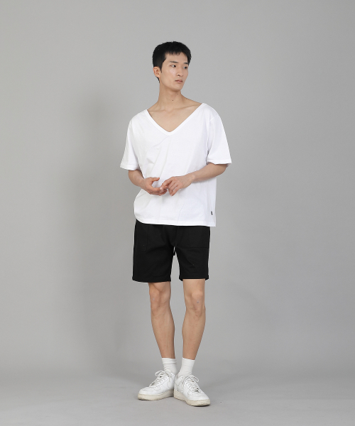 SAINTCREW(セントクルー)の「無地BIG Vネック半袖TシャツBIGV-883ホワイト(Tシャツ/カットソー・メンズ・その他・LARGE/MEDIUM/X-LARGE/XX-LARGE/XXX-LARGE/XXXX-LARGE)」の10枚目の写真