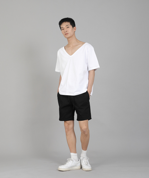 SAINTCREW(セントクルー)の「無地BIG Vネック半袖TシャツBIGV-883ホワイト(Tシャツ/カットソー・メンズ・その他・LARGE/MEDIUM/X-LARGE/XX-LARGE/XXX-LARGE/XXXX-LARGE)」の8枚目の写真