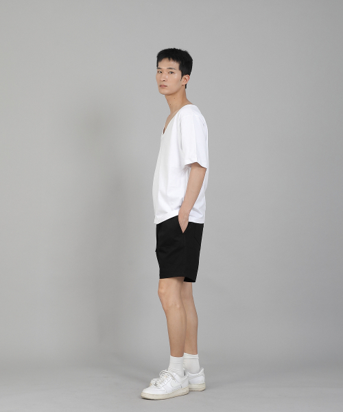 SAINTCREW(セントクルー)の「無地BIG Vネック半袖TシャツBIGV-883ホワイト(Tシャツ/カットソー・メンズ・その他・LARGE/MEDIUM/X-LARGE/XX-LARGE/XXX-LARGE/XXXX-LARGE)」の7枚目の写真
