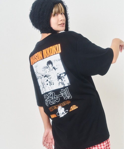 ハードコアチョコレート(ハードコアチョコレート)の「『めぞん一刻』一刻館(時計坂ブラック)(Tシャツ/カットソー・メンズ・ブラック・LARGE/X-LARGE/XX-LARGE)」の7枚目の写真