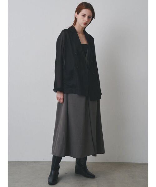 ELENDEEK(エレンディーク)の「V NECK FORM OP(ワンピース・レディース・グレー/ブラック・2/1/FREE)」の11枚目の写真