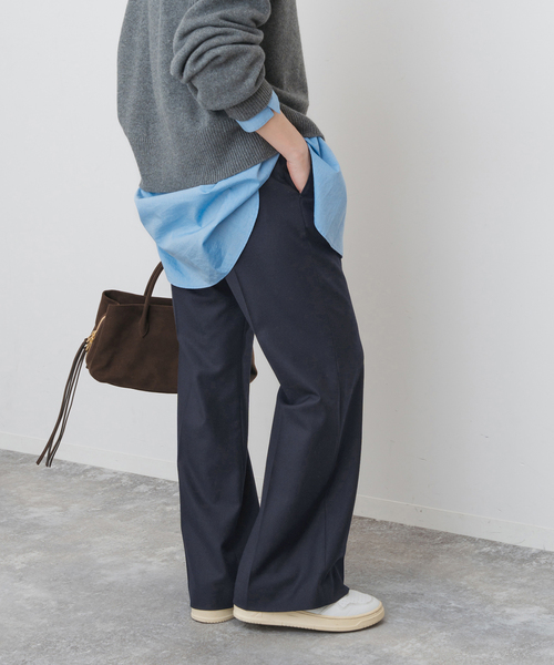Spick & Span(スピックアンドスパン)の「《セットアップ可 / 追加》ウールブレンドパンツ(スラックス・レディース・ブラウン/ネイビー・34/36/38)」の14枚目の写真