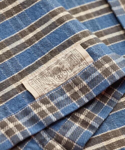 RRL(ダブル アール エル)の「チェック ツイル キャンプ シャツ(シャツ/ブラウス・メンズ・ブルー・S/M/L/XL/XS/XXL)」の5枚目の写真
