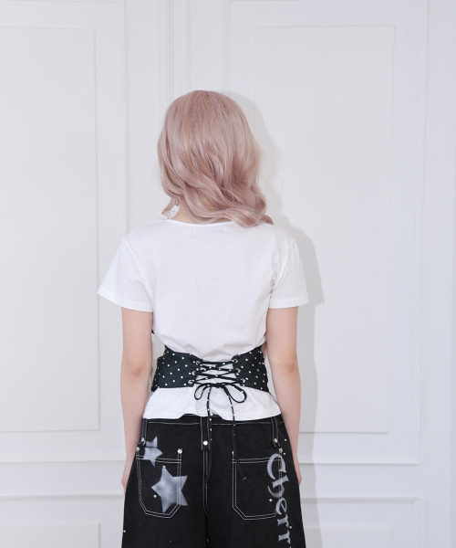 CHERRYQUIRI（チェリーキュリー）の「dot cami layered top - white（Tシャツ/カットソー・レディース・その他・FREE）」の3枚目の写真
