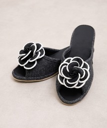 COMMON WARE（コモンウェアー）の「MRW : パンタフレリボンサテンスリッパ（ルームシューズ/スリッパ）」
