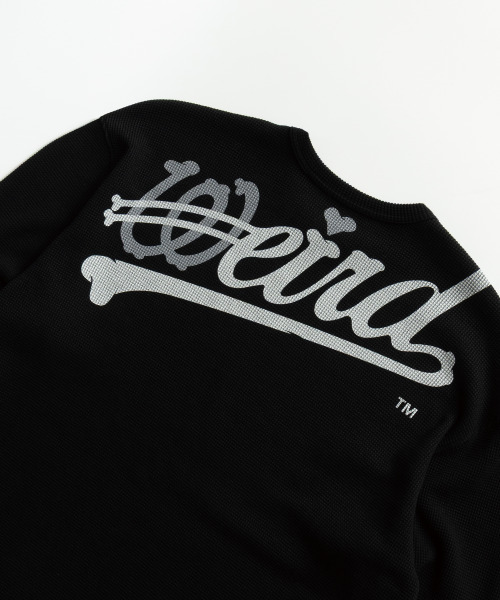 WEIRDWORLD(ウィアード ワールド)の「ボーンツービー ワッフルロングスリーブ(Tシャツ/カットソー・レディース・ブラック・X-LARGE/LARGE/MEDIUM)」の3枚目の写真