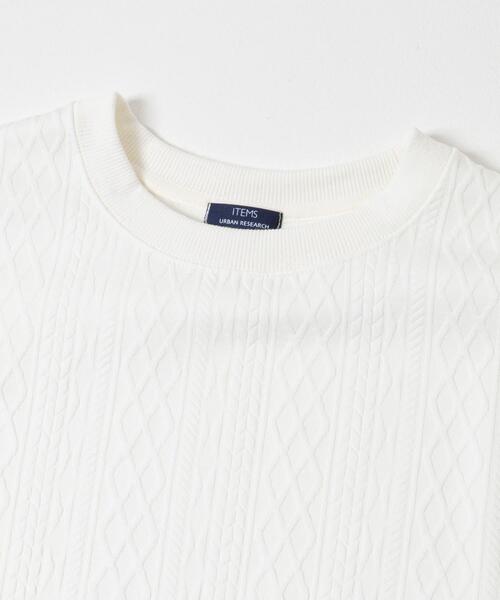 ITEMS URBANRESEARCH(アイテムズ アーバンリサーチ)の「冷感+速乾 ジャカード Tシャツ(Tシャツ/カットソー・メンズ・ネイビー/ホワイト/カーキ・MEDIUM/LARGE)」の21枚目の写真